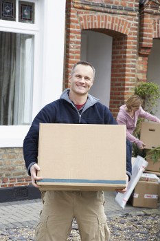 Man and van vehicle ready for a Chelsea home move