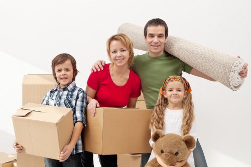 Team coordinating an office relocation with local removals in Chelsea